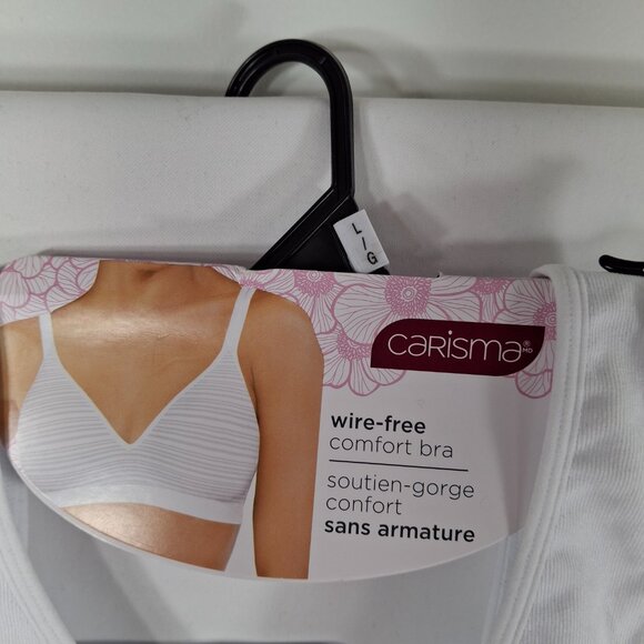 2XL Seamless Wireless Sports Bra Comfortable Yoga Bralette  Removable Cups White - Picture 8 of 13